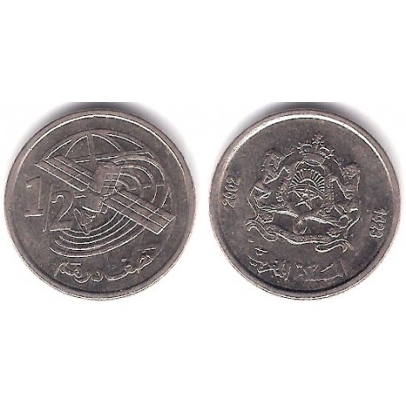 (Y116) Marruecos. 2002. ½ Dirham (MBC+)