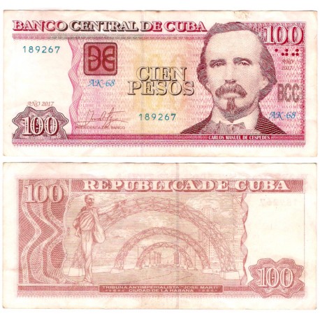 (129) Cuba. 2017. 100 Pesos (MBC-)