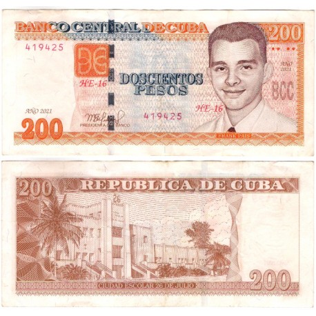 (130) Cuba. 2021. 200 Pesos (MBC+)