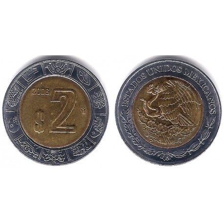 (604) Estados Unidos Mexicanos. 2006. 2 Pesos (SC)