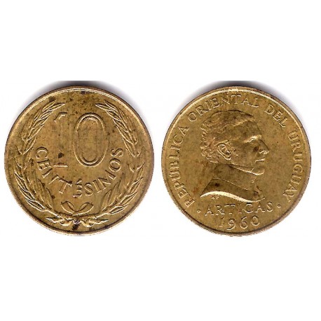 (36) Uruguay. 1960. 10 Centesimos (MBC+)