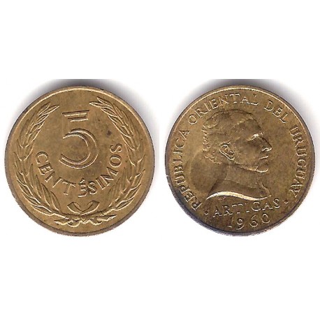 (38) Uruguay. 1960. 5 Centesimos (MBC)
