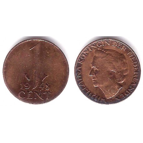 (175) Países Bajos. 1948. 1 Cent (MBC)