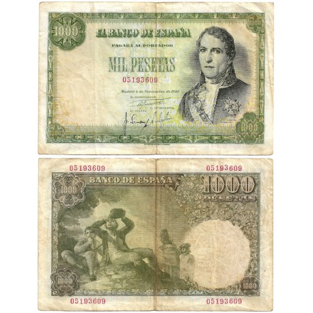 Estado Español. 1949. 1000 Pesetas (MBC-) Sin Serie