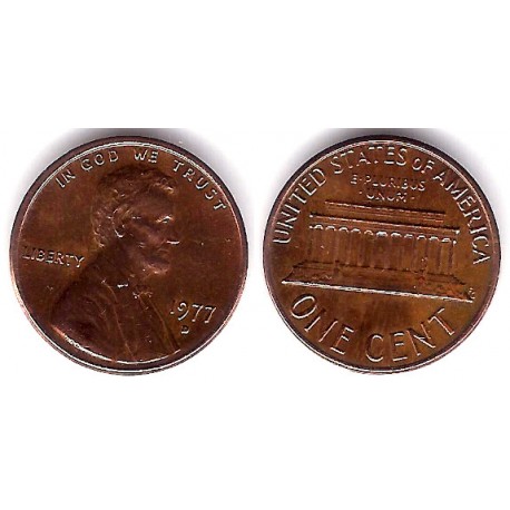 (201) Estados Unidos de América. 1977(D). 1 Cent (MBC)