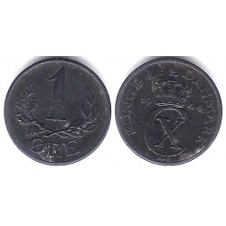 (832) Dinamarca. 1944. 1 Ore (EBC)