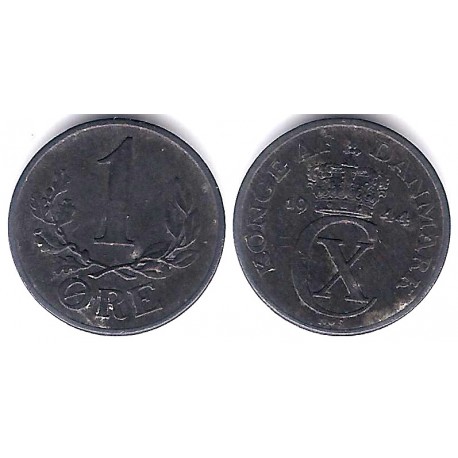 (832) Dinamarca. 1944. 1 Ore (EBC)