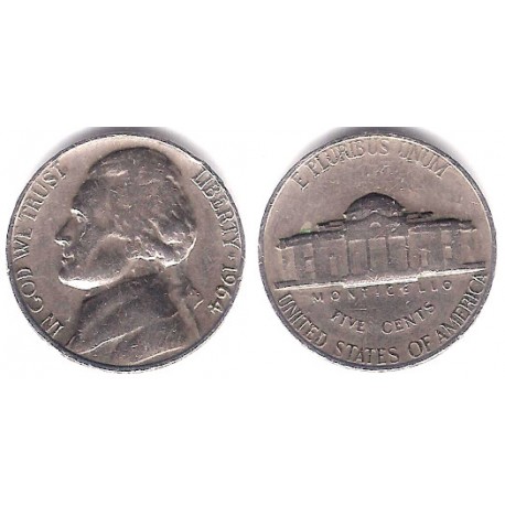 (A192) Estados Unidos de América. 1964. 5 Cents (BC)