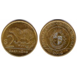 (136) Uruguay. 2019. 2 Pesos (EBC)