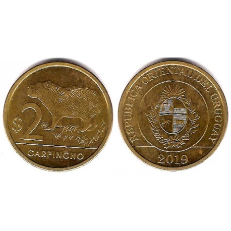 (136) Uruguay. 2019. 2 Pesos (EBC)