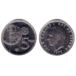 España. 1975*(80). 5 Pesetas (SC) ERROR Mundial