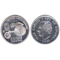 España. 2000. 1000 Pesetas (Proof) (Plata) 13,5 gr. de .925