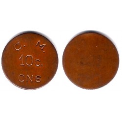Cooperativa Masnou. CNS. 10 Céntimos (MBC)