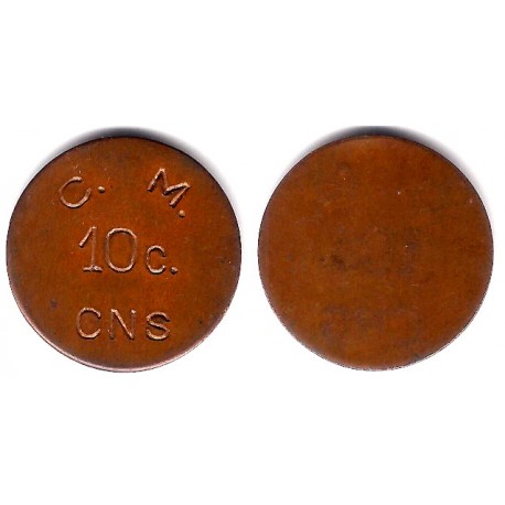 Cooperativa Masnou. CNS. 10 Céntimos (MBC)