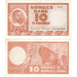 (31e) Noruega. 1970. 10 Kroner (EBC)