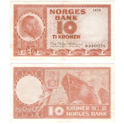 (31e) Noruega. 1970. 10 Kroner (EBC)