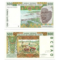 (810Td) Estados África Oeste. 1994. 500 Francs (SC)