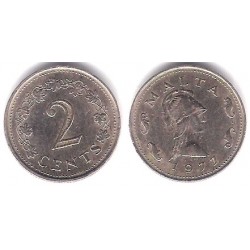 (9) Malta. 1977. 2 Cents (MBC+)