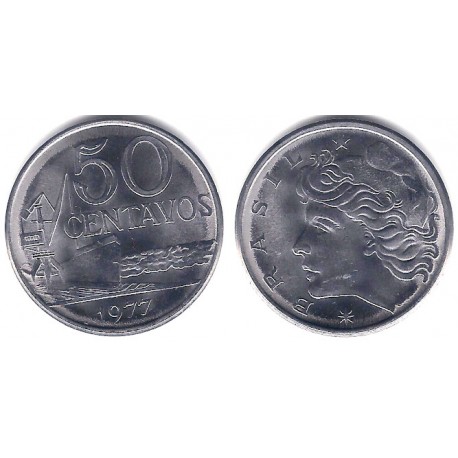 (580b) Brasil. 1977. 50 Centavos (SC)