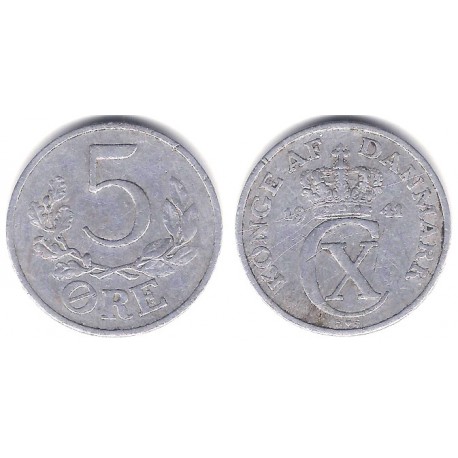 (834) Dinamarca. 1941. 5 Ore (MBC-)