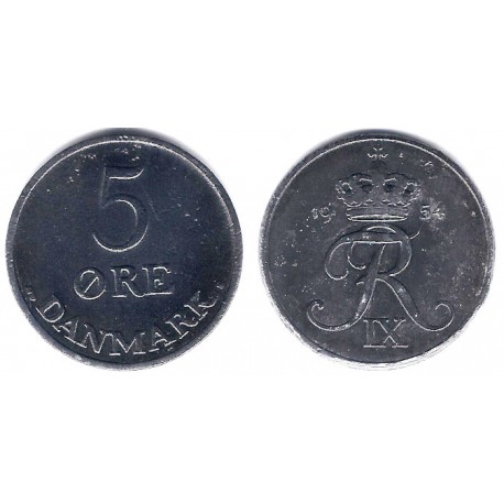 (843.1) Dinamarca. 1954. 5 Ore (MBC)