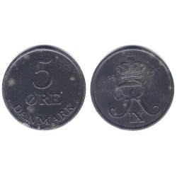(843.2) Dinamarca. 1957. 5 Ore (EBC)