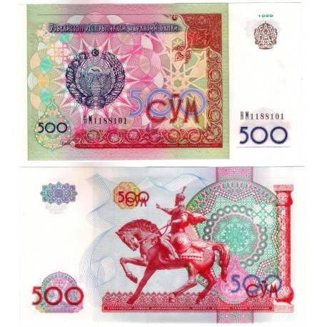 (81) Uzbekistán. 1999. 500 Sum (SC)