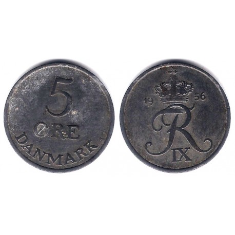 (843.2) Dinamarca. 1956. 5 Ore (MBC)
