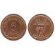 (848.1) Dinamarca. 1966. 5 Ore (MBC)