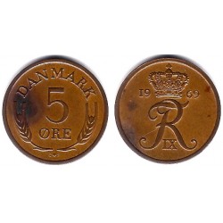 (848.1) Dinamarca. 1969. 5 Ore (MBC)