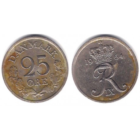 (850) Dinamarca. 1964. 25 Ore (MBC)