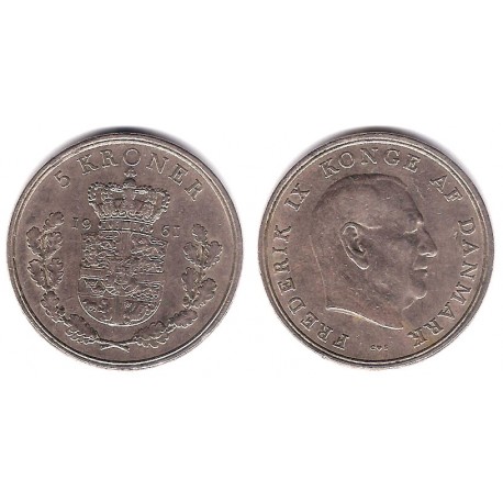 (853.1) Dinamarca. 1961. 5 Kroner (MBC)