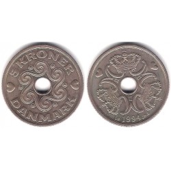 (869.1) Dinamarca. 1994. 5 Kroner (MBC)