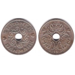 (869.1) Dinamarca. 1991. 5 Kroner (MBC)