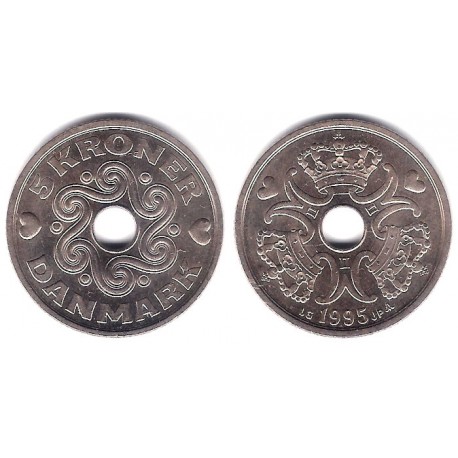 (869.1) Dinamarca. 1995. 5 Kroner (EBC+)
