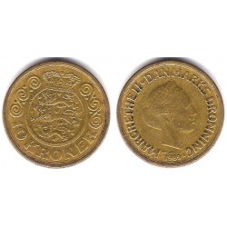 (867.1) Dinamarca. 1989. 10 Kroner (BC)