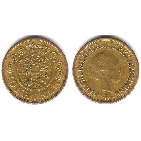 (867.1) Dinamarca. 1989. 10 Kroner (BC)