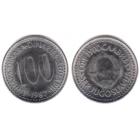 (114) Yugoslavia. 1987. 100 Dinara (EBC+)
