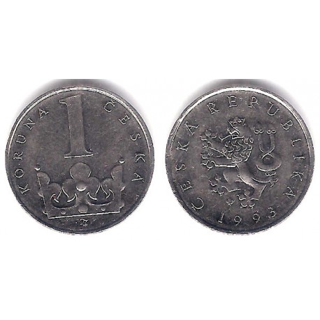 (7) República Checa. 1993. 1 Korun (MBC)