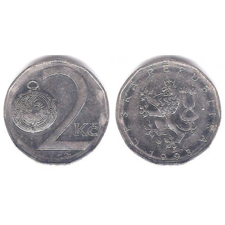 (9) República Checa. 1993. 2 Koruny (MBC)