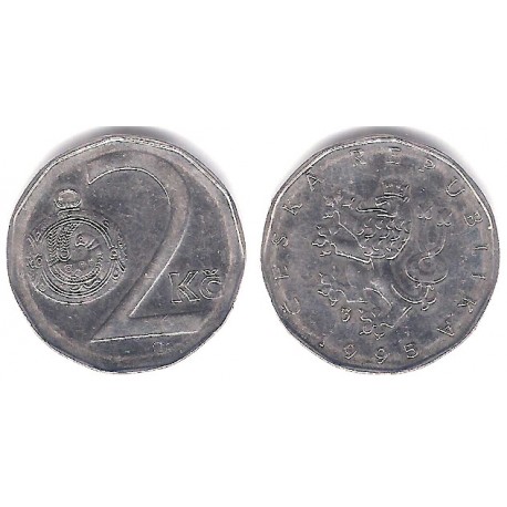 (9) República Checa. 1995. 2 Koruny (MBC)