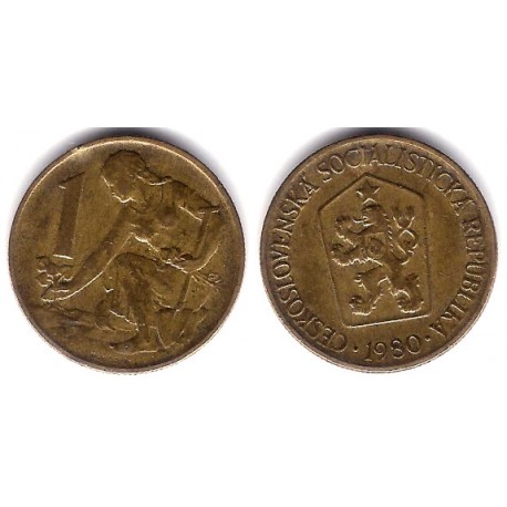(50) Checoslovaquia. 1980. 1 Korun (MBC)