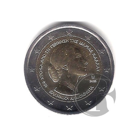 Grecia. 2023. 2 Euro (SC) Maria Callas