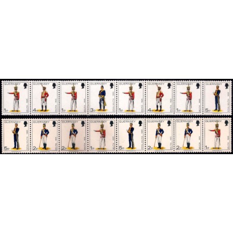 Guernsey. 1977-78. Serie Completa (Nuevo) Uniformes Militares
