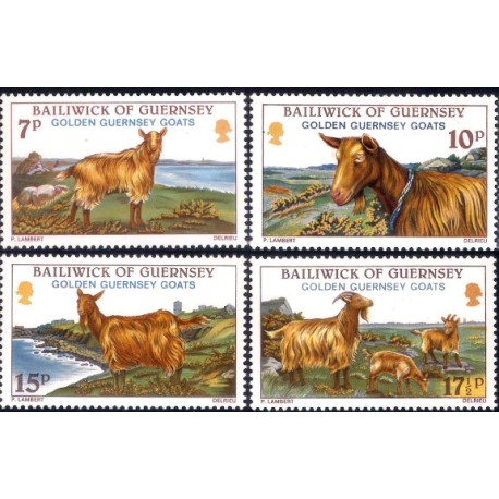 Guernsey. 1980. Serie Completa (Nuevo) Cabras Doradas