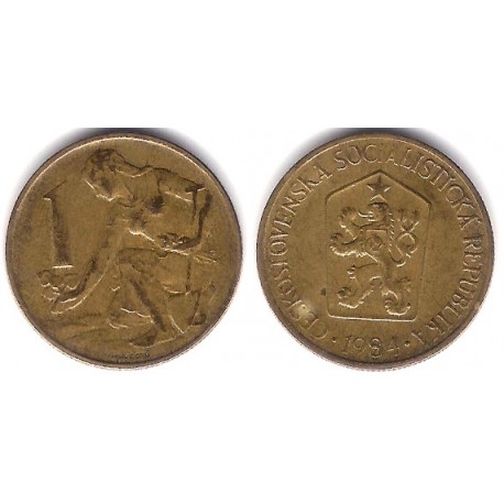 (50) Checoslovaquia. 1984. 1 Korun (MBC)