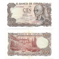 Estado Español. 1970. 100 Pesetas (EBC) Sin Serie
