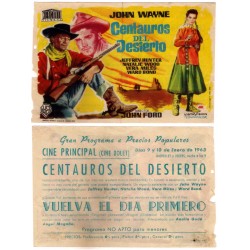 Centauros del Desierto. 1963. Cine Principal, Cine Bolet. Roturas
