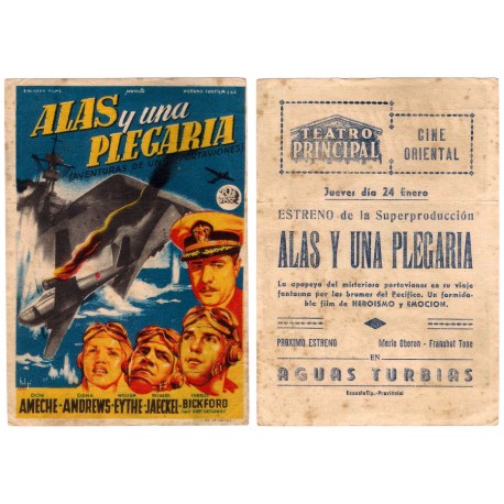 Alas y una Plegaria. Teatro Principal, Cine Oriental