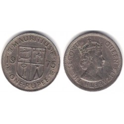 (35.1) Mauricio. 1975. 1 Rupee (MBC-)